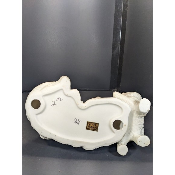 Vintage HOMCO Porcelain Ceramic Cat Figurine White Persian Mother Kittens 1412 - Picture 8 of 11